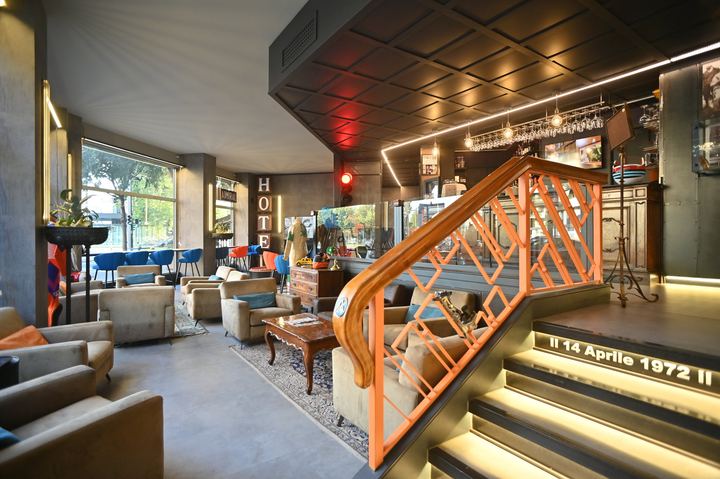 Lobby at Admiral Hotel Milano
